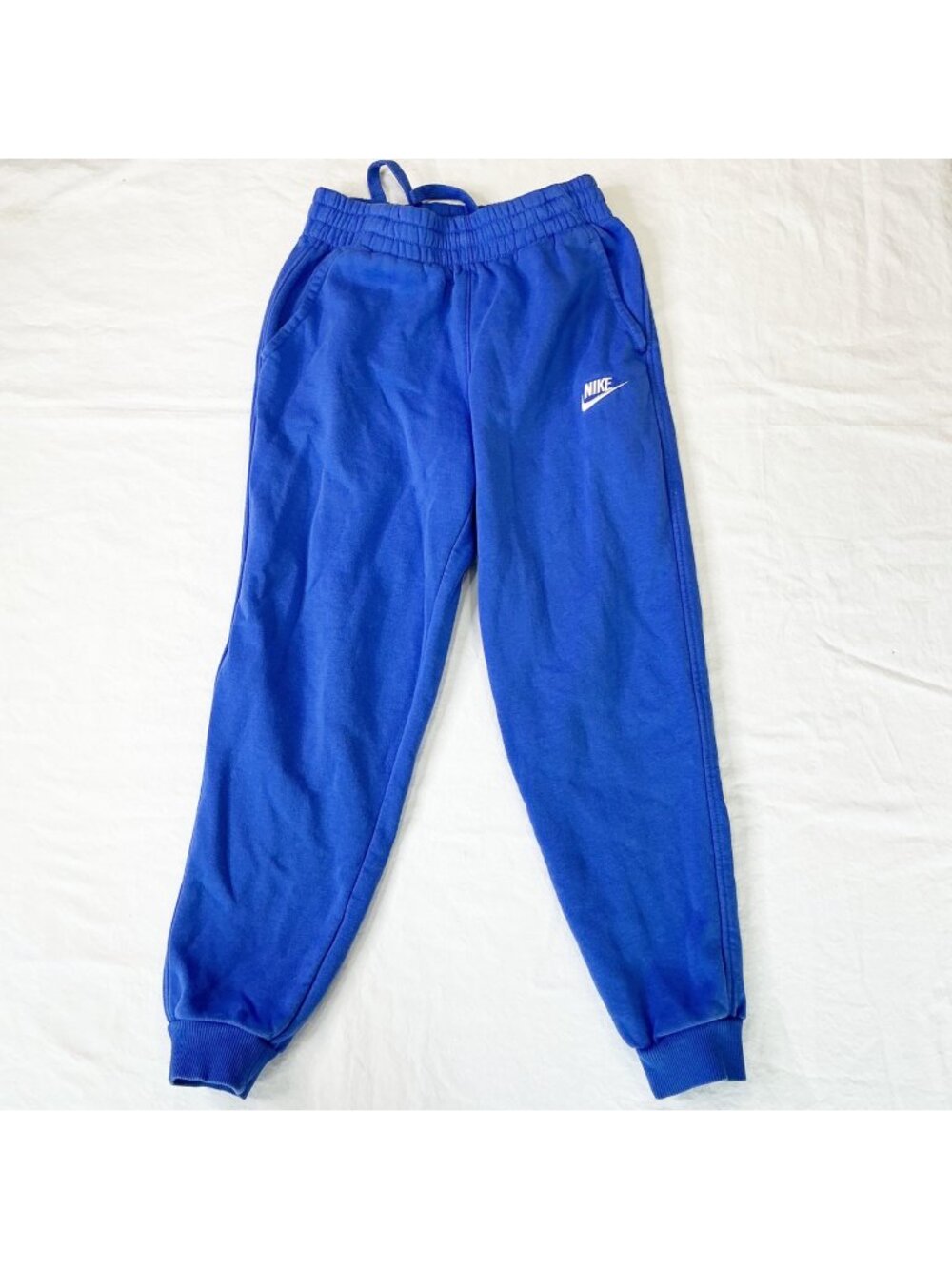 Nike Kids Comet Blue Sportswear Club Fleece Sweatpants M Cotton Blend Joggers